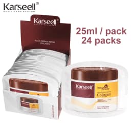 Karseell 24 Packs/Box Collagen Hair Treatment Deep Repair Conditioning Argan Oil Collagen Hair Mask Essence for Dry Damaged Hair