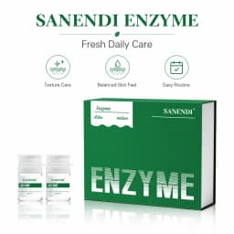 SANENDI Enzyme Care Set Green Algae Soft Mask Korean Skincare Facial Kit Gentle Purifying Hydrating Skin Glow Skin Care Mask