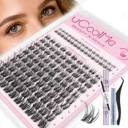 uCoolMe Venus Natural Cluster Lashes DIY False Eyelash Extensions Naturally Born Lash Look Long-lasting Waterproof Makeup Tools