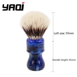 2026 Flash Sale!YAQI 24MM Mysterious Space Color Handle Two Band Hair Knot Men Shaving Brushes