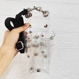 Transparent Hairdressing Scissors Bag 7Holes Salon Holster Pouch Holder Storage Hairdressing Styling Tools Messenger Bag