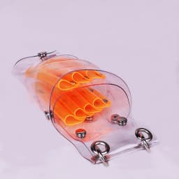 Transparent Hairdressing Scissors Bag 7Holes Salon Holster Pouch Holder Storage Hairdressing Styling Tools Messenger Bag