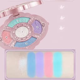 Flower Knows Midsummer Fairytales Embossed Five Color Pressed Glitter Eye Shadow Natural Shimmer Pigment Eye Shadow Pallete