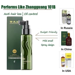 ZHANGGUANG 101 80ml Hair Shedding Proof Tonic Powerful Anti-Hair Loss Chinese Herbal Medicine Therapy Hair Loss Treatment Tonic