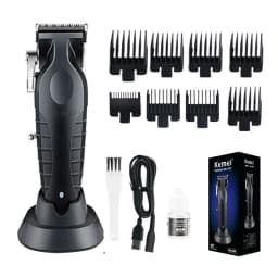 KM2296 Kemei Original Professional Rechargeable Hair Trimmer Adjustable Hair Clipper USB Carving Barber Salon