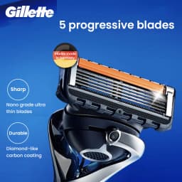 Gillette Fusion 5 ProGlide Razor with Mangetic Stand Premium Edition Flex Ball Tech 5 Layers Ultra Thin Blades Shaving Machine