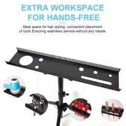Barber Adjustable Braiding Stylists Hair Rack Hair Racks Double Sided Standing Hair Stand Extension Holder Braiders Makeup Tools
