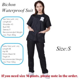 S/M/L/XL/3XL Pet Groomer Waterproof Uniform Suit Cut Pet Hair Breathable Soft Pet Beautician Overalls Set Pro Groomer Robe G0708
