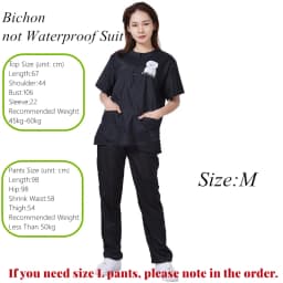 S/M/L/XL/3XL Pet Groomer Waterproof Uniform Suit Cut Pet Hair Breathable Soft Pet Beautician Overalls Set Pro Groomer Robe G0708