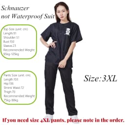 S/M/L/XL/3XL Pet Groomer Waterproof Uniform Suit Cut Pet Hair Breathable Soft Pet Beautician Overalls Set Pro Groomer Robe G0708