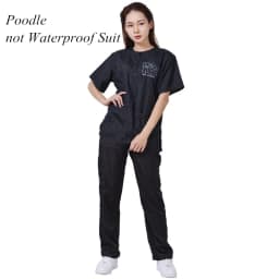 S/M/L/XL/3XL Pet Groomer Waterproof Uniform Suit Cut Pet Hair Breathable Soft Pet Beautician Overalls Set Pro Groomer Robe G0708