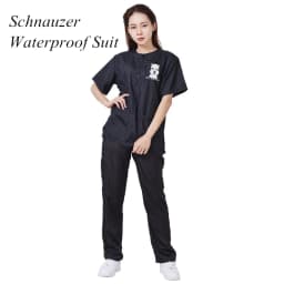 S/M/L/XL/3XL Pet Groomer Waterproof Uniform Suit Cut Pet Hair Breathable Soft Pet Beautician Overalls Set Pro Groomer Robe G0708