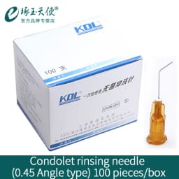 Condolet disposable sterile irrigation needle Ophthalmology lacrimal duct dental irrigation needle Flat head angle needle
