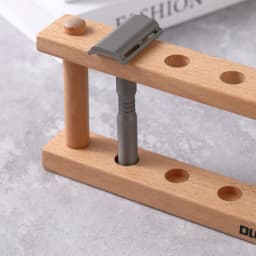YAQi  Toshevet Beech  Wood Razor Stand For Safety Razors