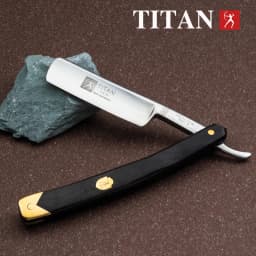 Titan Straight Razor Wooden Handle Hand Made Stainless Steel Blade Sharping Shaving