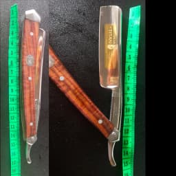 Titan Straight Razor Wooden Handle Hand Made Stainless Steel Blade Sharping Shaving