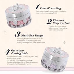 Flower Knows Swan Ballet Knight Unicorn Setting Loose Powder Makeup Matte Finishing Oil Control Fine Silly Texture Powder