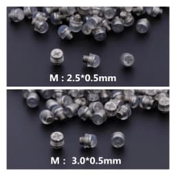 500/1000 PCS 2 Sizes Scissor Bumpers Screw-in Scissor Guards 3.0/2.5mm Haircutting Styling Salon Scissors Accessories