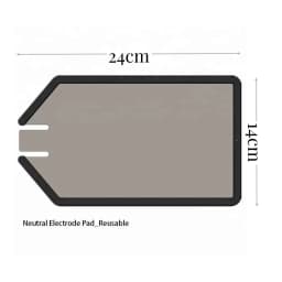 Neutral Electrode /Reusable Patient Plate for Diathermy Electrocautery Unit ESU with Cotton Cover