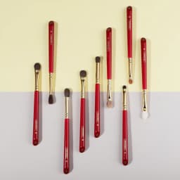 CHICHODO Makeup Brush-Luxurious Red Rose series-Selected Natural Animal Hair EyeBrushes Set-Professional Eye Make Up Brush Tools