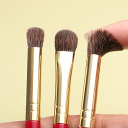 CHICHODO Makeup Brush-Luxurious Red Rose series-Selected Natural Animal Hair EyeBrushes Set-Professional Eye Make Up Brush Tools