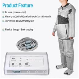 Professional Air Pressure Massage Heating Body Slimming Full Body Conjoined Negative Body Shaper Massage Device for Spa