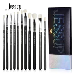 Jessup Eyes Brushes Set, Eyeshadow Makeup Brush, Premium Synthetic Blending Shader Crease T340