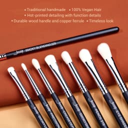Jessup Eyes Brushes Set, Eyeshadow Makeup Brush, Premium Synthetic Blending Shader Crease T340