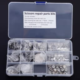 1 Box Full Set of Stainless Steel Hair Scissor Bearing Screw Tornillo Parts Haircut Salon Barber Repair Kit Parafuso Accessory