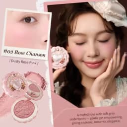 Flower Knows Makeup Gift Set Lip Cream,Blush,Cushion BB Cream,Brightening Concealer,Hydrating Essence & Cosmetic Bag All-in-One