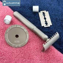 KAMPFE TC4 Titanium Double Comb Safety Razor CNC Precision Machining Boyfriend Gift shaving machine men