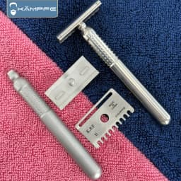 KAMPFE TC4 Titanium Double Comb Safety Razor CNC Precision Machining Boyfriend Gift shaving machine men