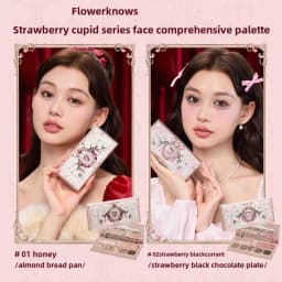 Flower Knows Strawberry Cupid Cosmetics Full Palette Lip Cream Powder Hand Cream 9-piece Set