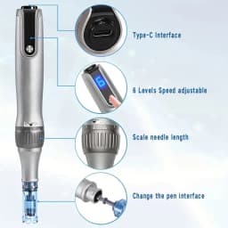 Dr Pen M8S New Series. It Is a Brand New Dr Pen, M8S with Nano 2PCS/Length 0.10mm
