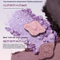 Flower Knows Knight Unicorn 6-Color Vegan Satin Eyeshadow Palette Shimmer Matte Long Lasting Waterproof High Pigment Makeup