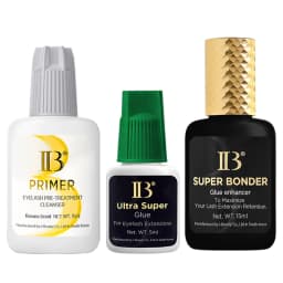 3 Bottles IB Super Bonder Banana Primer Super Bonder Fake Eyelash Extension Long Lasting Korea Adhesive Supplies Makeup Tools