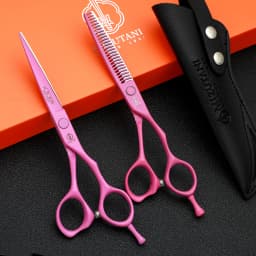 New pink scissors Japanese handmade 5.5/6.0 inch hair scissors VG10 Material Professional hair scissors Hairstylist scissor tool