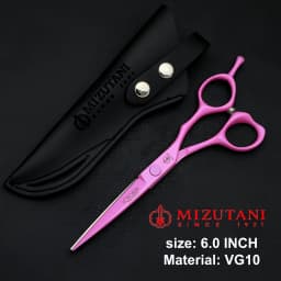 New pink scissors Japanese handmade 5.5/6.0 inch hair scissors VG10 Material Professional hair scissors Hairstylist scissor tool
