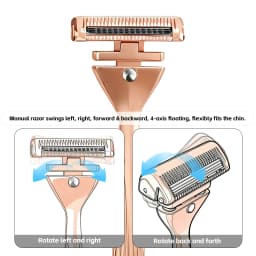 RZACLEA 4-Layer Half-Blade DE Safety Razor | Precision Shave with Magnetic Ease | Luxury Eco-Friendly Razor Gift Set