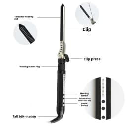 Bestseller Small Curling Iron 7mm Clip Rotatable Short Hair Fluffy Wool Roll Mini Curling Iron