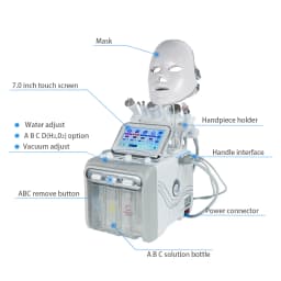 7 in 1 Dermabrasion Peel Spa Facial Machine Skin Rejuvenation Hydro Dermabrasion Hydro Aqua Face Deep Cleaning Skin Care Device
