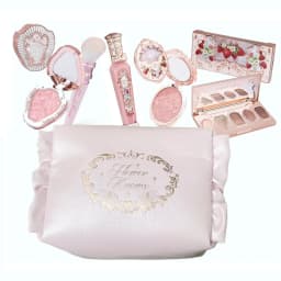 Flower Knows All In One Makeup Set Gift Box Garden Cushion Cream Foundation Matte Blush Long Lasting Velvet Lip Cream With Bag