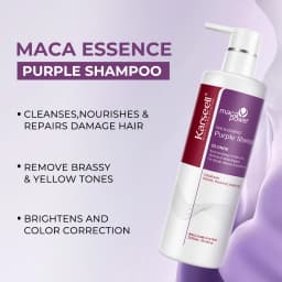 Karseell Purple Shampoo Neutralizes Brass & Yellow Tones Color-Correcting Shampoo For Blonde Silver Gray Highlighted Hair