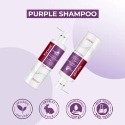 Karseell Purple Shampoo Neutralizes Brass & Yellow Tones Color-Correcting Shampoo For Blonde Silver Gray Highlighted Hair
