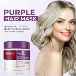 100ml/500ml Karseell Purple Hair Mask Professional Neutralizes Brass  Yellow Tones For Blonde Silver Gray Highlighted Hair