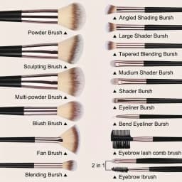 3-20PCS Makeup Brushes Set Soft Fluffy Eyeshadow Foundation Concealer Blending Blush Brush Kabuki Professional Women Beauty Tool