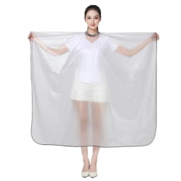Barbershop Hairdresser Perm Dye Shawl Hair Salon Semi Transparent Waterproof Apron Thickened Cape Hairdressing Accessories
