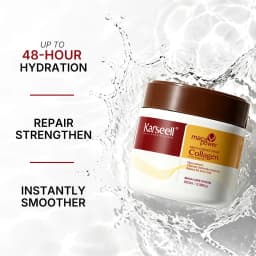 Karseell 100ml Collagen Hair Treatment Deep Repair Conditioning Argan Oil Hair Mask Essence for Dry Damaged Hair All Hair Type
