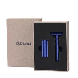 Yaqi Sputnik Dark Blue Color Aluminum Men Safety Razor And Holder