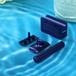 Yaqi Sputnik Dark Blue Color Aluminum Men Safety Razor And Holder